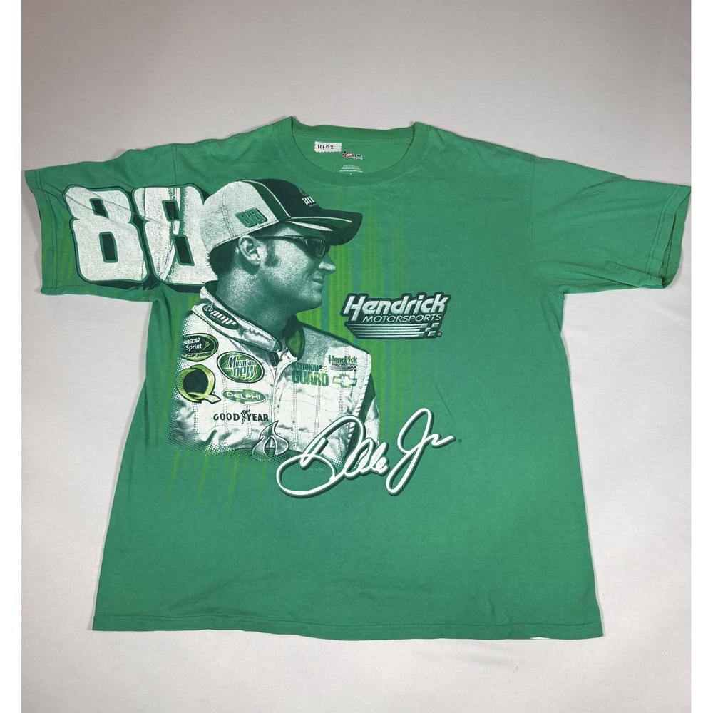 Dale Earnhardt Jr Hendrick Motorsports Shirt Mens Large Green NASCAR Chase 88